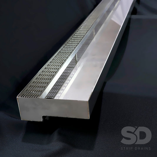 Threshold Drain manufactured from stainless steel by Strip Drains Sydney.