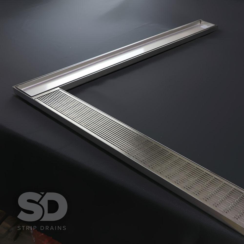 Grate Drain custom made from stainless steel.