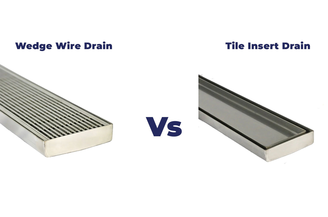 Strip Drain comparison: Wedge Wire Vs Tile Insert