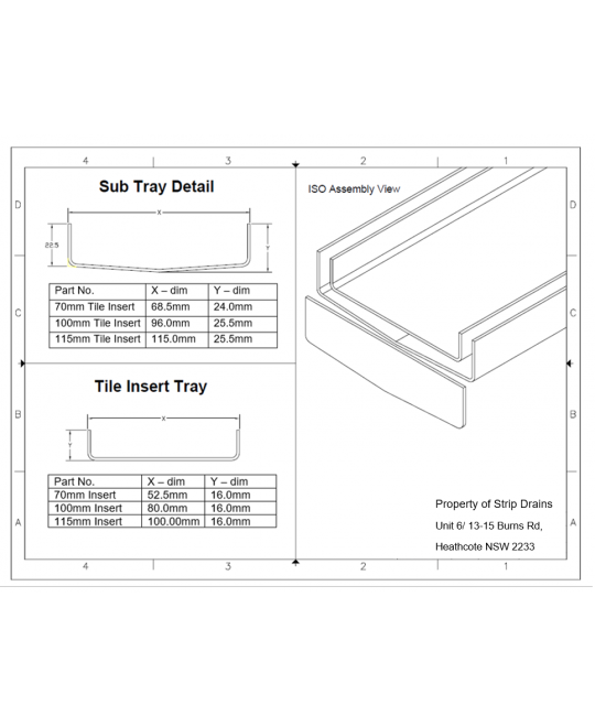 Strip Drain diagram.