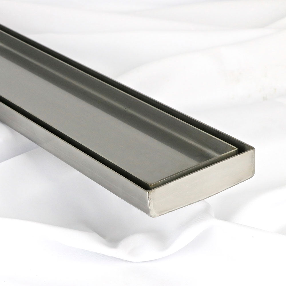 97mm x 25mm x 2mm Tile Insert Stainless Steel Strip Drain – Strip ...