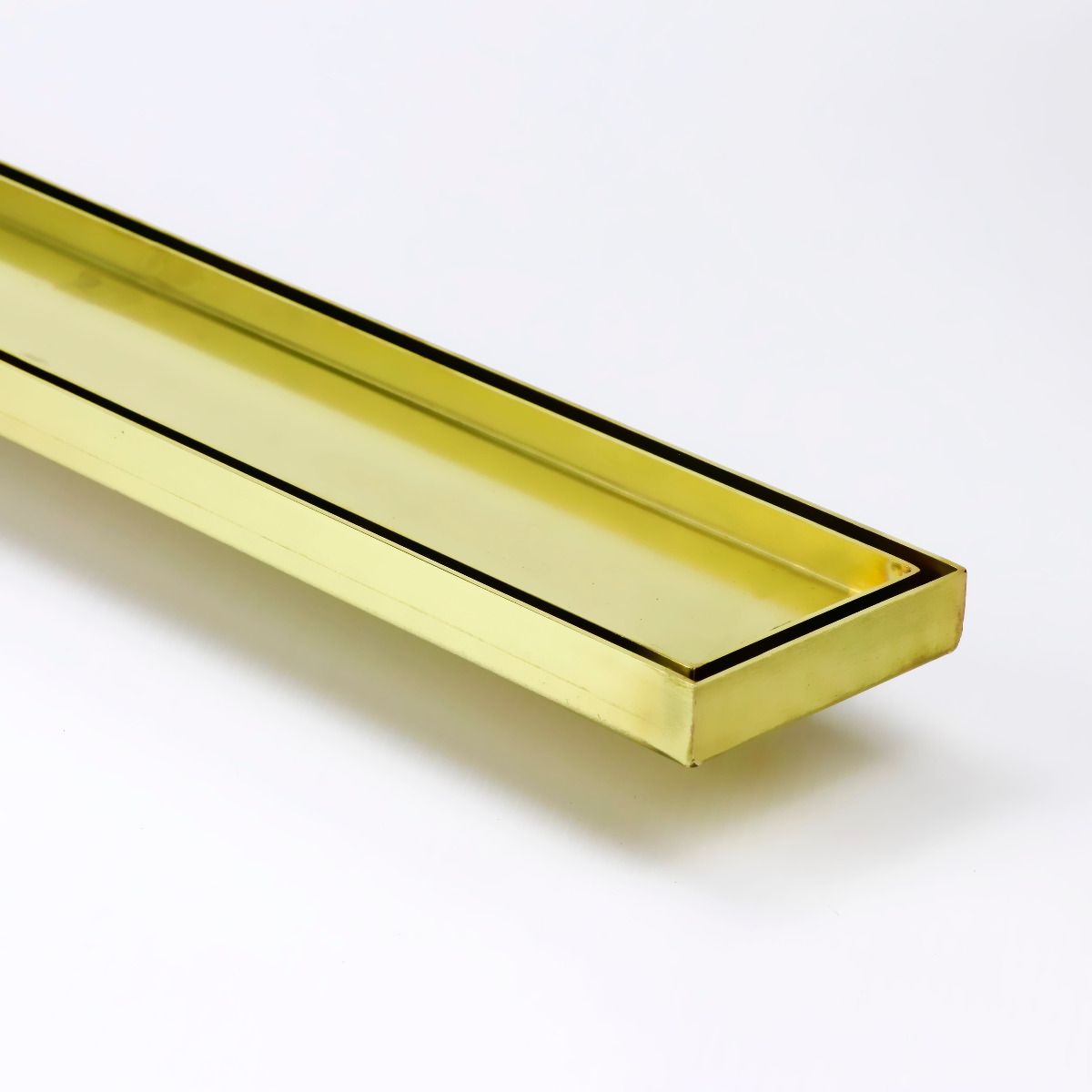 100mm x 25mm x 2mm Brass Tile Insert Strip Drain – Strip Drains Sydney